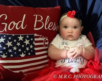 Baby Girl Fourth of July Outfit, Baby's First Fourth of July, Baby Girl Fourth of July Tutu, Baby Girl Red White and Blue Outfit, Toddler