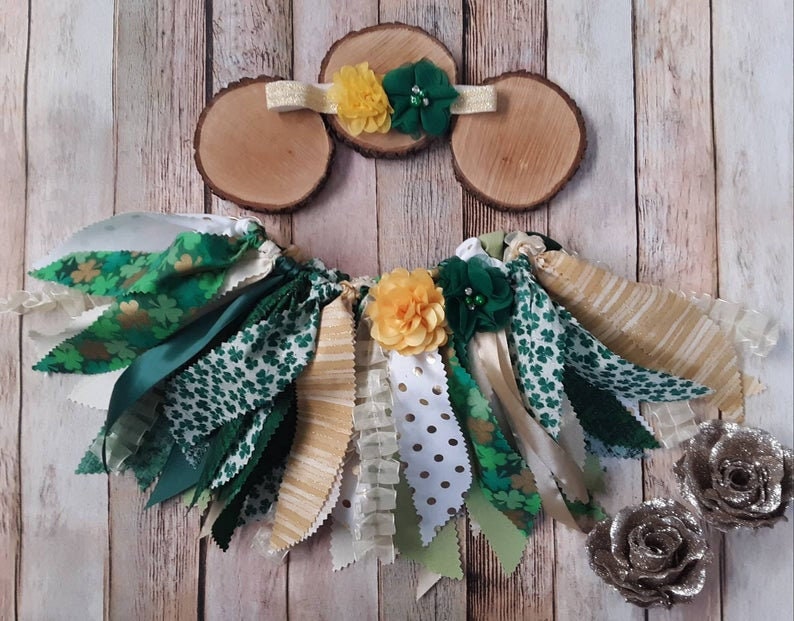 Happy St Girl/'s St Kiss Me Patrick/'s Day Outfit Patrick/'s Day Outfit Pot of Gold Luck of the Irish Baby Girl Outfit Four Leaf Clover