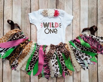 Wild Birthday Outfit, Animal Print Birthday Outfit, Wild One birthday Outfit, Toddler Girl Birthday Outfit, Wild Child, First Birthday