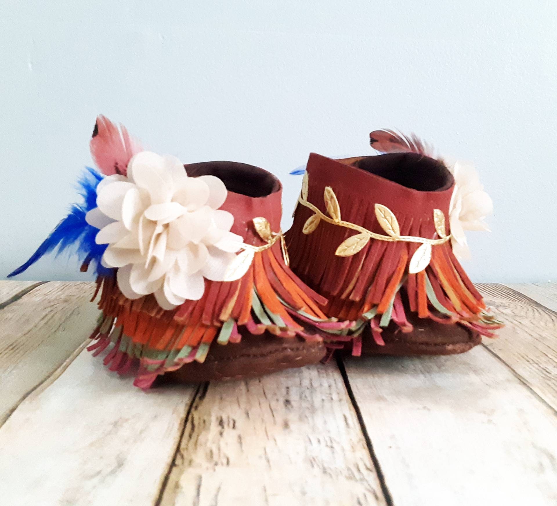 Baby Fringe Boots Baby Fringe Booties Shabby Chic Fringe Etsy