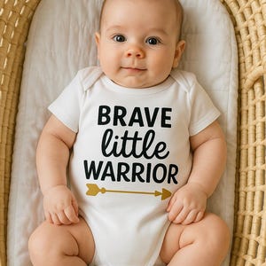 Brave Little Warrior, Baby Bodysuit, Toddler Shirt, Birthday Gift, Pink, Blue, Breastfeeding, New Baby Gift, Baby Shower Gift, Neutral