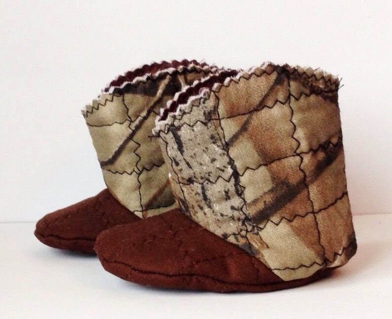 Realtree Camouflage Baby Cowboy Boots Camouflage Baby Boy Etsy