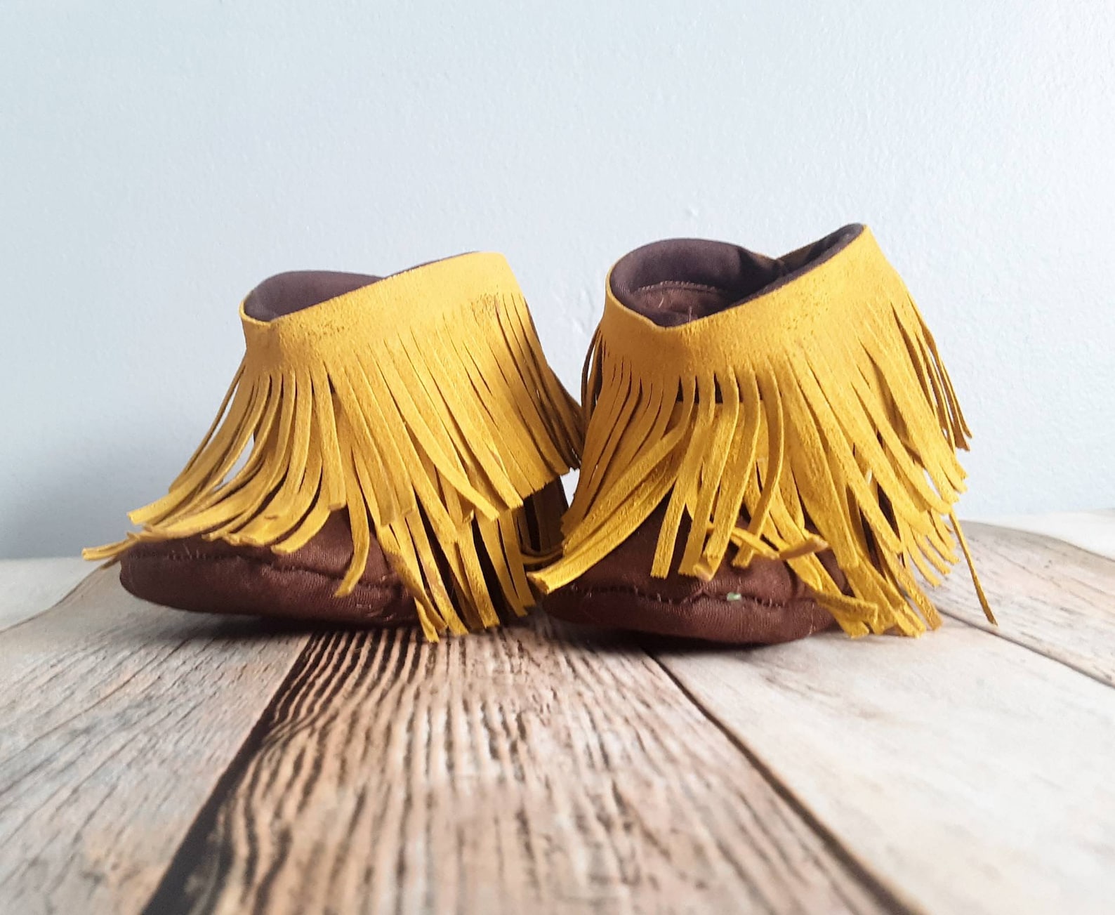 Turquoise Baby Boots, Baby Western Booties Shabby Chic Fringe Turquoise