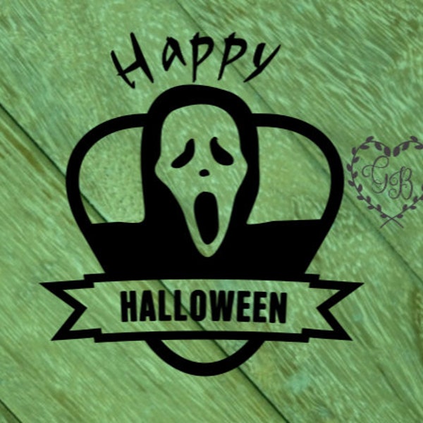 Happy Halloween SVG, Happy Halloween PNG, Scream Mask, Halloween SVG, Halloween Png, Scream Svg, Witch Svg, Halloween Shirt, Scary Svg