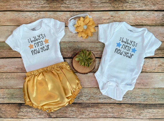 Baby Clothes Baby's 1st New Years Onesie First New Year