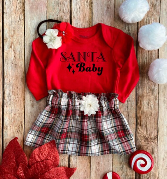 Buy Santa Baby Christmas Outfit, Baby Girl Christmas Outfit
