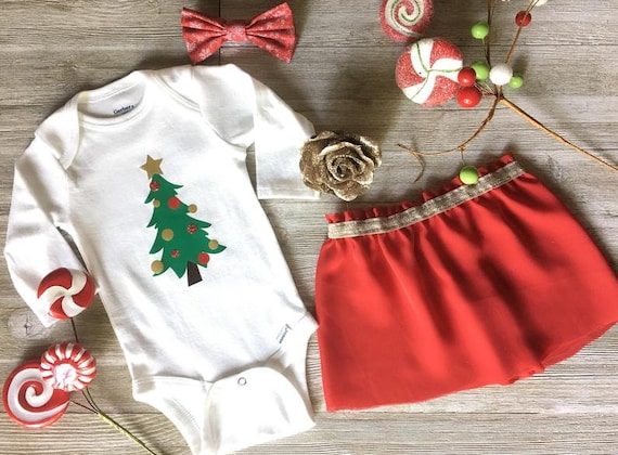 baby christmas tree outfit
