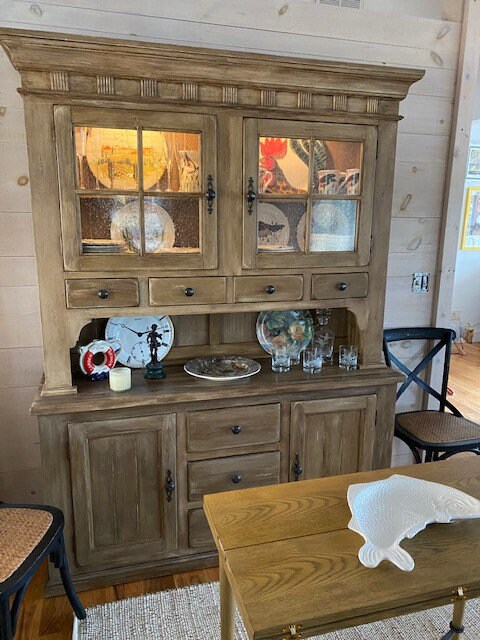 French Country Hutch Cabinet farmhouse Hutch modern Farmhouse