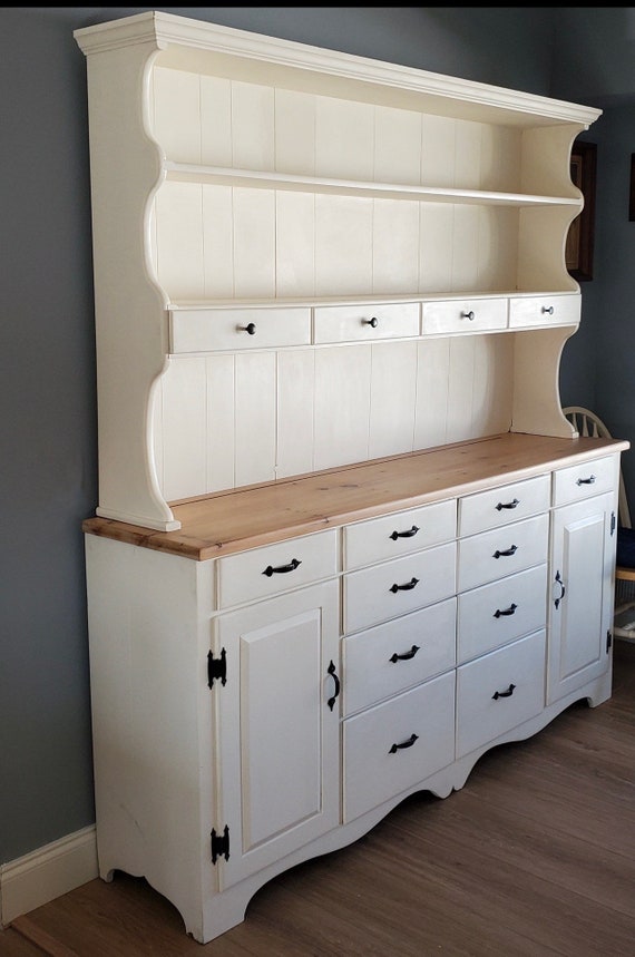 Farmhouse Hutch and Buffet/white Hutch - Etsy Farmhouse Hutch and Buffet/white Hutch - Etsy