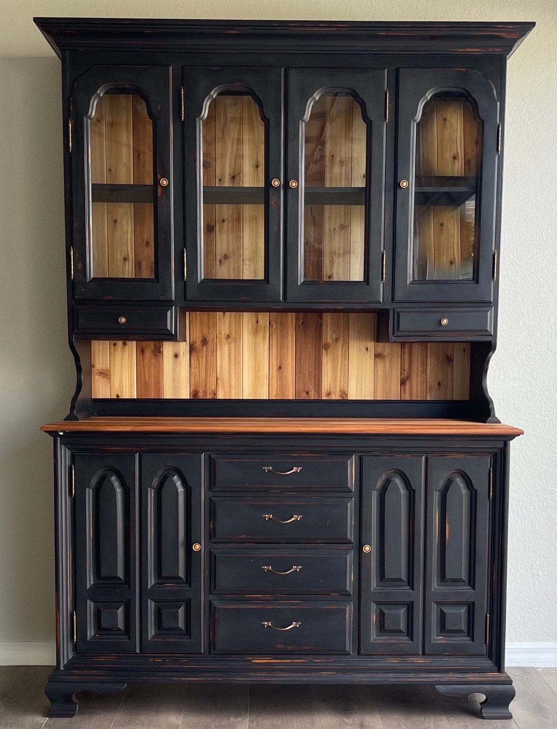 Farmhouse Hutch/black Hutch/buffet With Hutch/hutch Cabinet/china