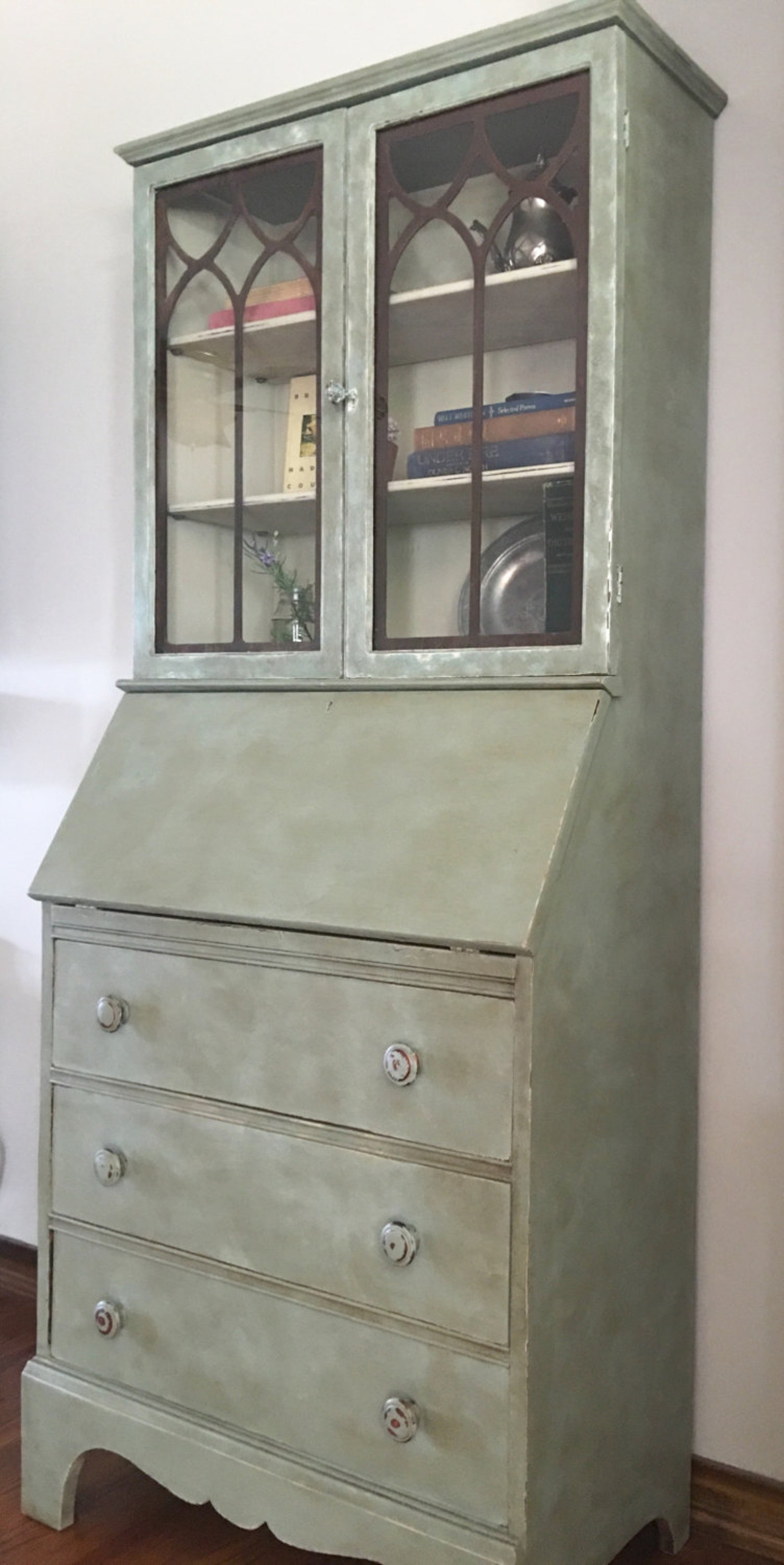 Vintage Secretary Desk/farmhouse Hutch Etsy