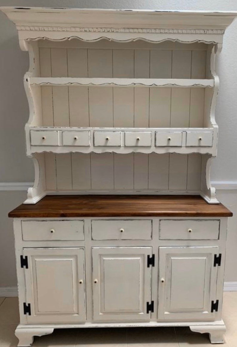 Farmhouse Hutch/kitchen Hutch/rustic Hutch/country Etsy