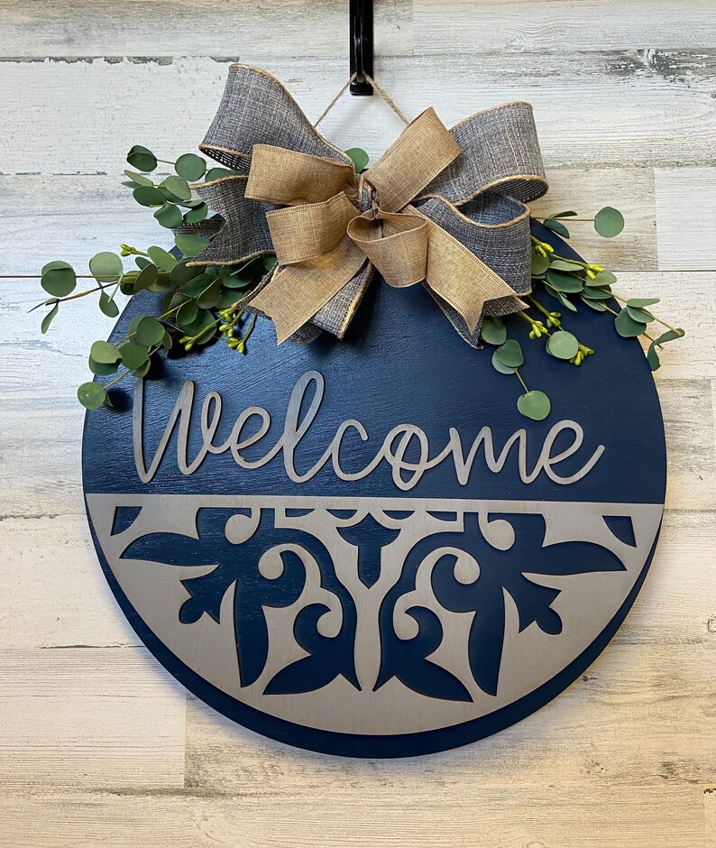 Welcome Door Hanger Sign