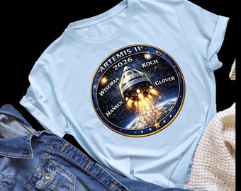 Artemis II 2026 Mission T-Shirt, Integrity Spacecraft Graphic Tee