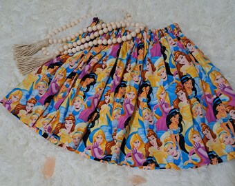 Girls' Disney Princess Cotton Skirt, Toddler Party Skort