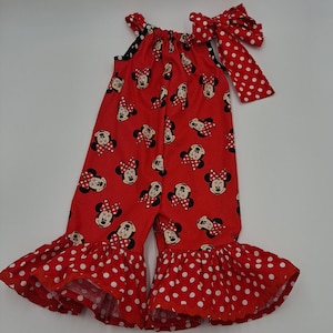 Minnie mouse romper, mickey and minnie romper, little girl dress disney romper, disney inspired romper, minnie mouse dress,