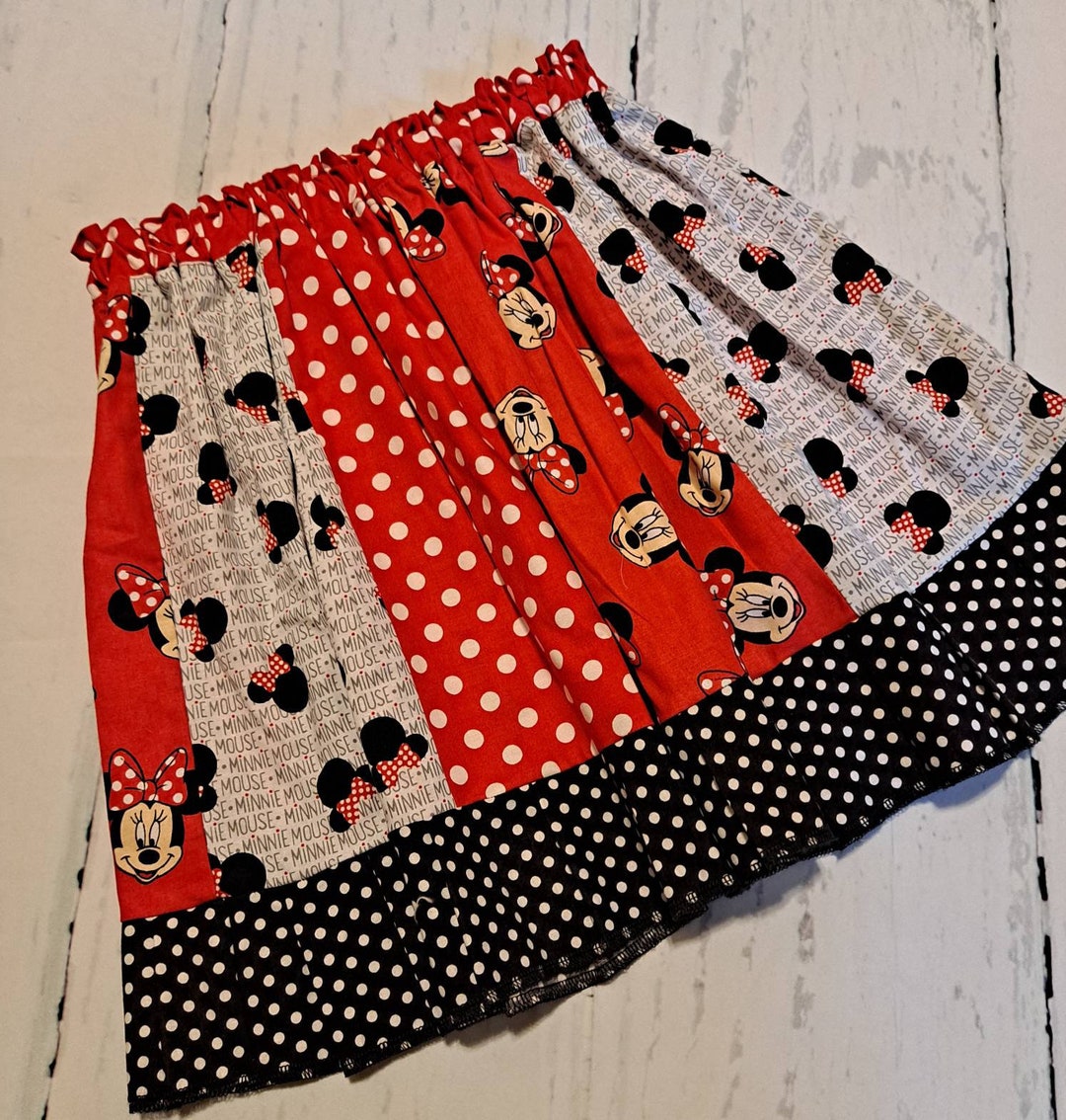Minnie Skirt, Minnie Twirl Skirt, Girl, Toddler, Baby Minnie Skirt