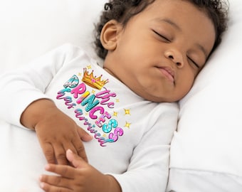 Princess Has Arrived Baby Onesie - Handmade Cotton Bodysuit