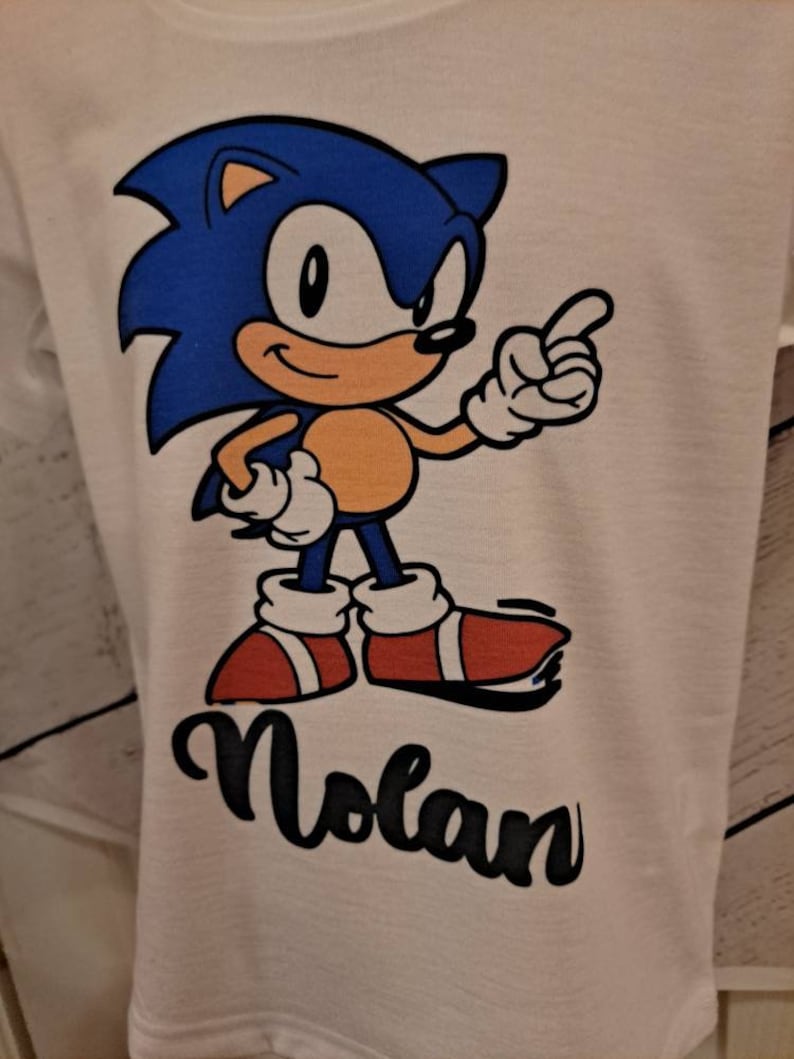 Sonic Boy Tee Sonic Boy Tshirts This Boystoddlers Shirt Etsy