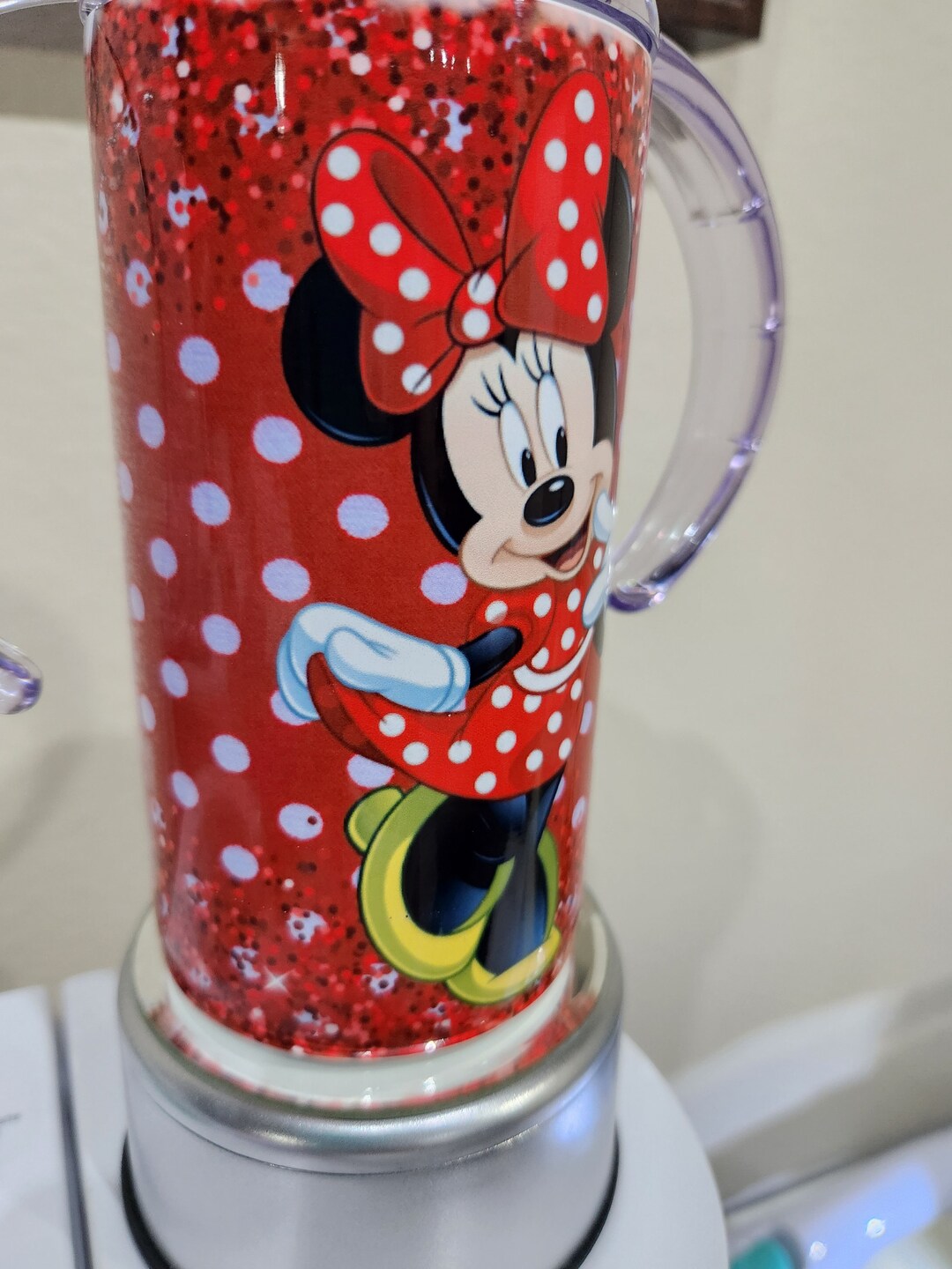 Minnie Mouse Sippy Cup, Disney Inspired Sippy Cup Grow With Me, Minnie