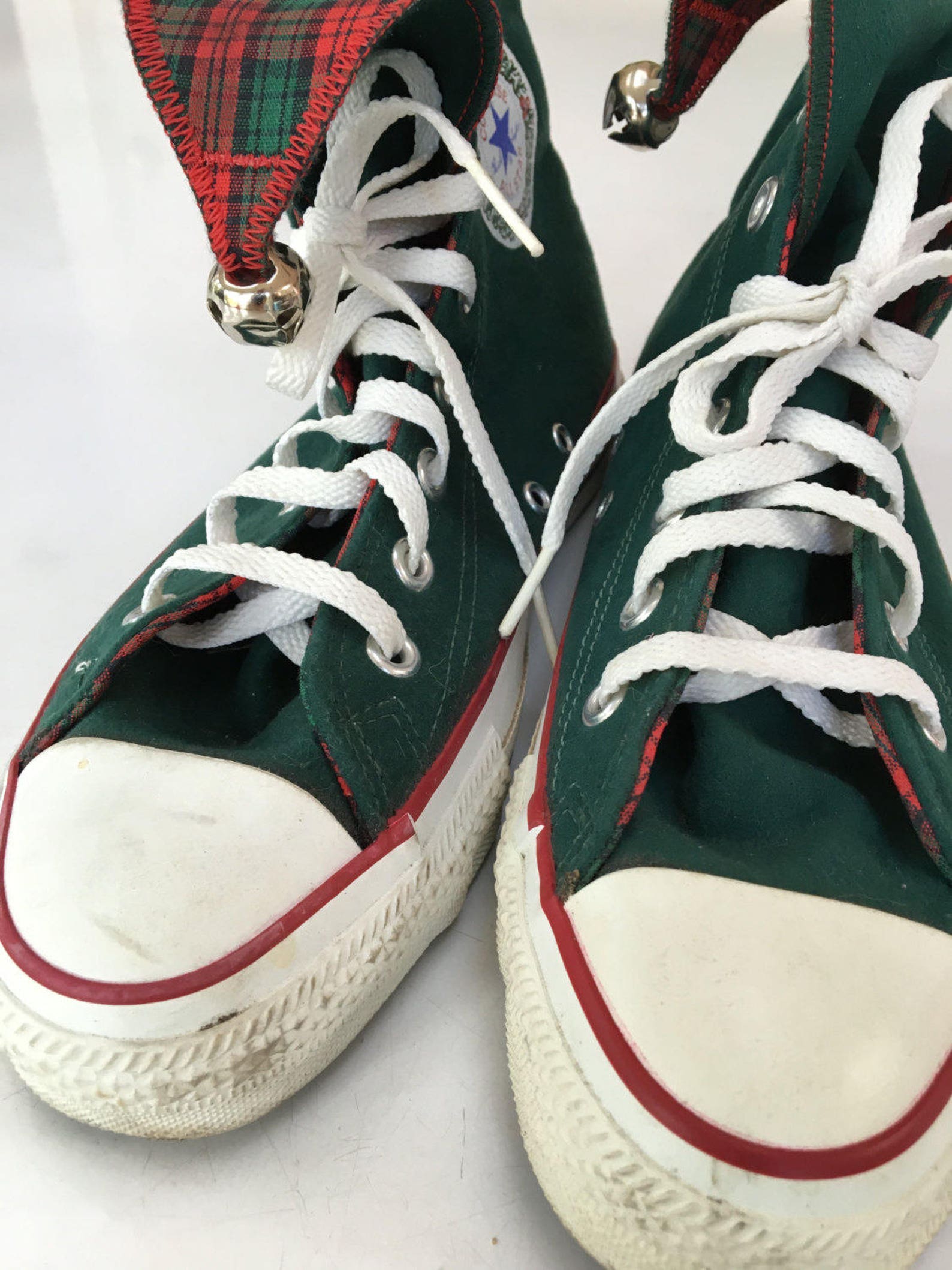 Christmas Converse With Bells 