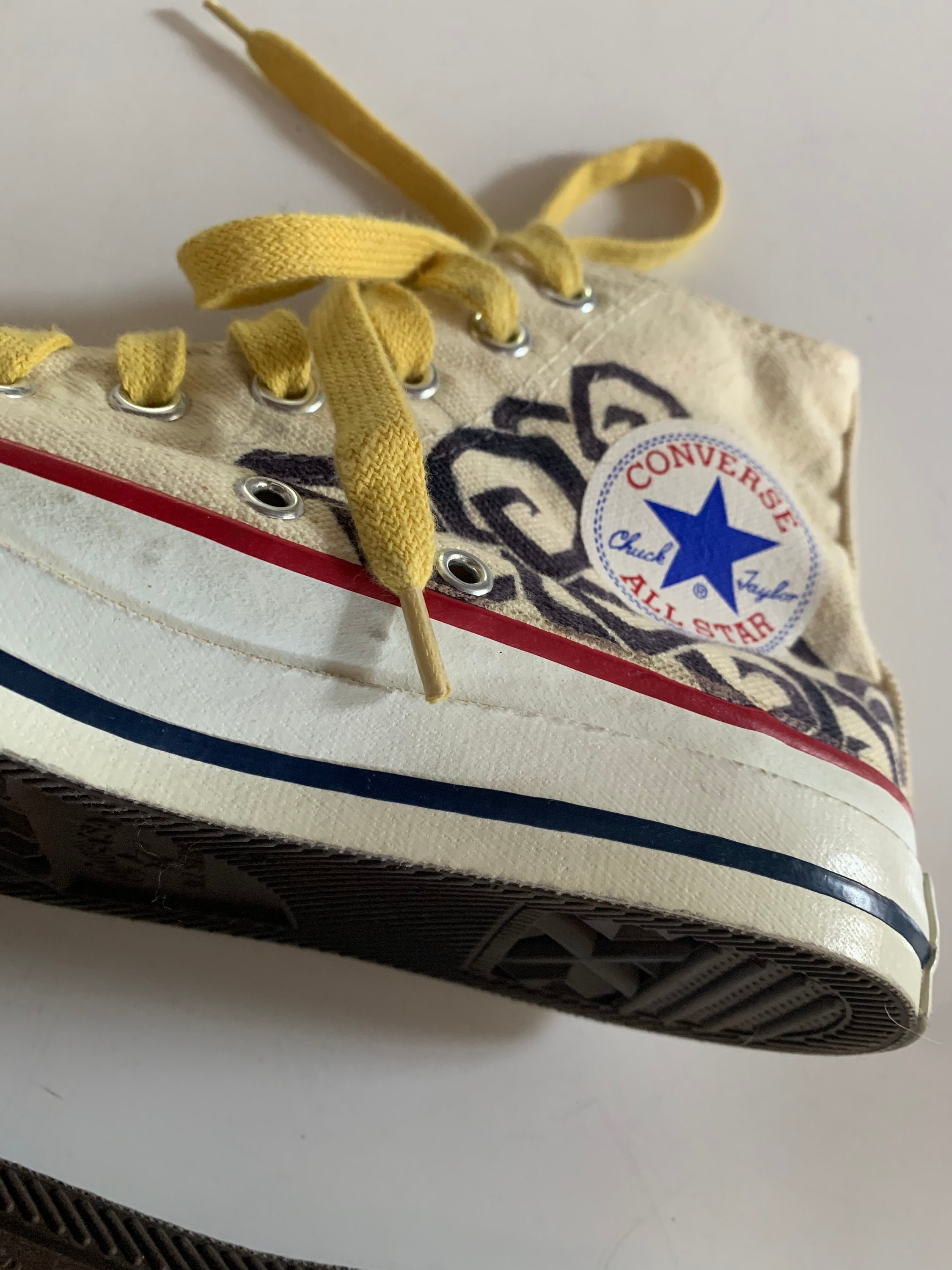 Vintage 1980's - 1990's Converse All Star Chuck Taylor USA Hi-tops