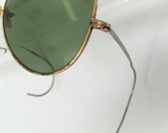 第二次世界大戦の飛行士パイロットサングラス ヴィンテージ 1940 年代