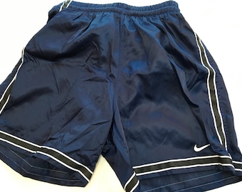 1980's ViNtAgE NIKE SwiM ShoRtS GyM RuNNiNg SiDe VeNt sWooSh BoXinG TrunKs WoRk-OuT BeAcH fiTnEss SoCCeR NIKE LoGo MaRaThoN sHoRts MeDiuM