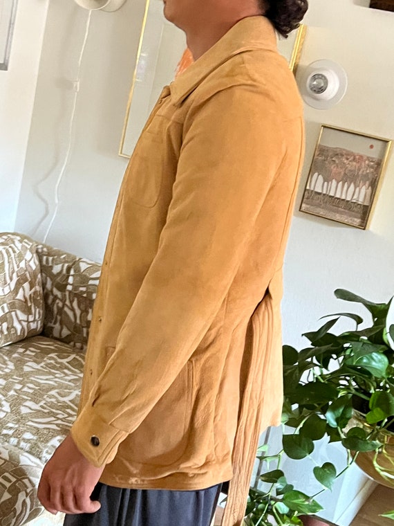 Nathaly | Suede Leather Trench Coat