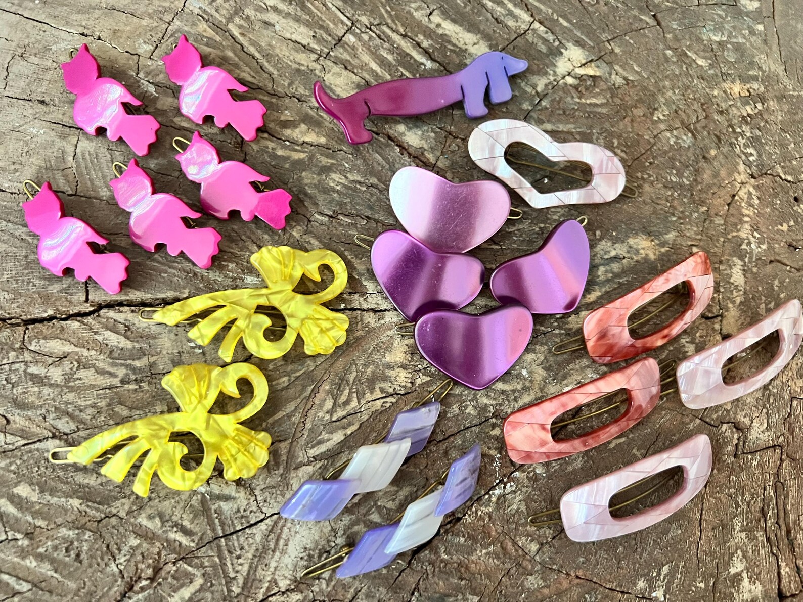 vintage-1960-s-1970-s-french-hippie-hair-plastics-barrettes-pony-tail