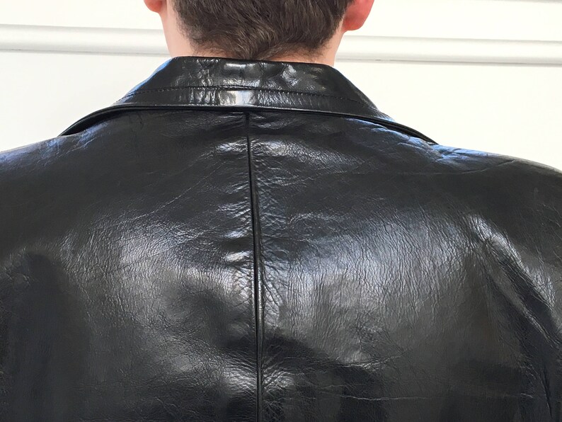 Leather Blazer 1960/'s GaNgStEr HiPPiE DiScO Bespoke MoD sPy coat caR coaT CaMpus jackeT bLazeR Luxe Leather suiT jackeT