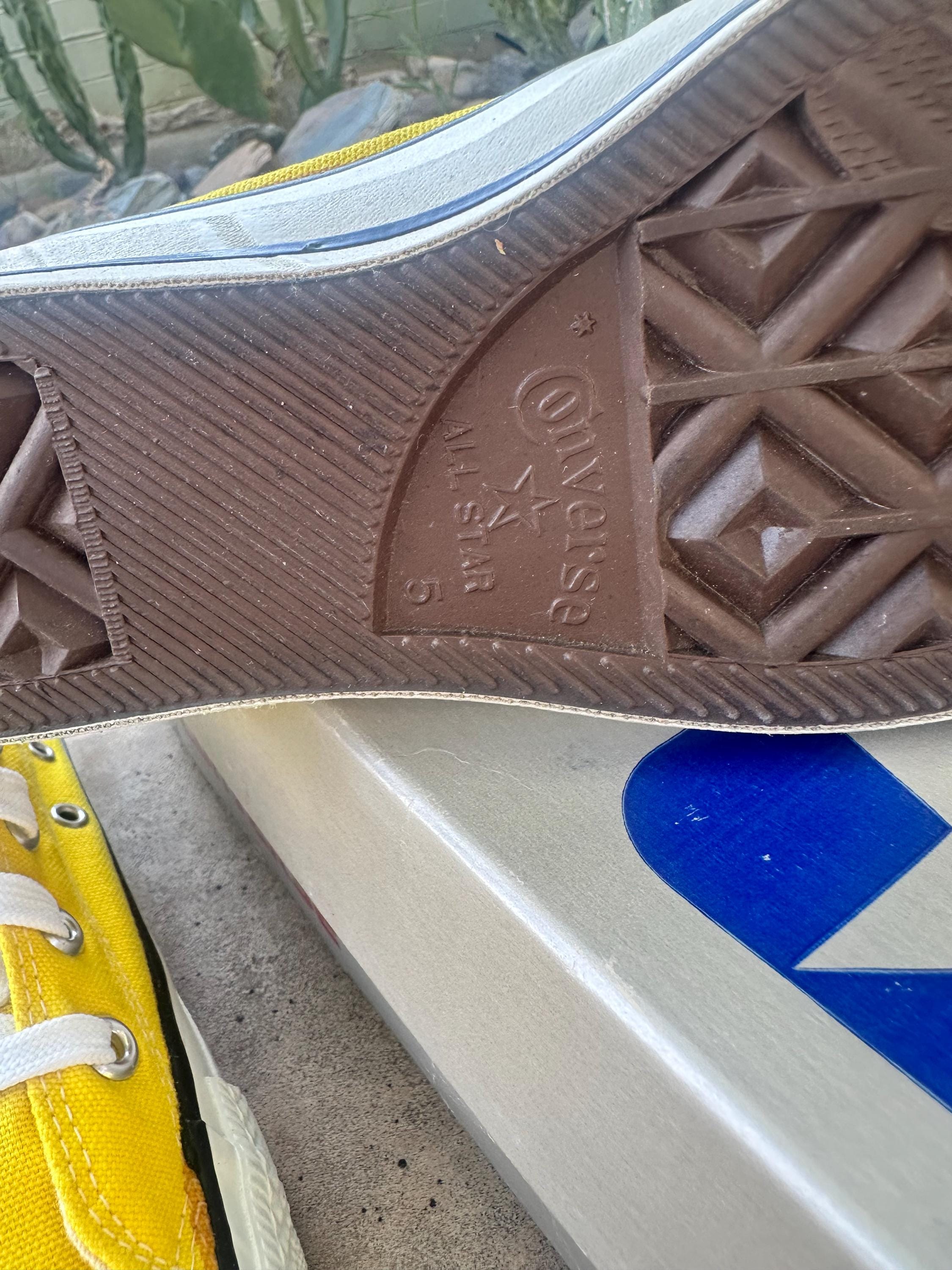 NEVER WORN Vintage Converse All-Stars Hi top in box, Yellow s-l1200.jpg main image 3