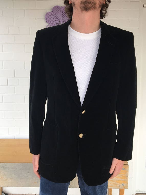 1980's MoD MiDNiGhT VeLveT BLaZeR SpoRt CoaT SuiT… - image 2