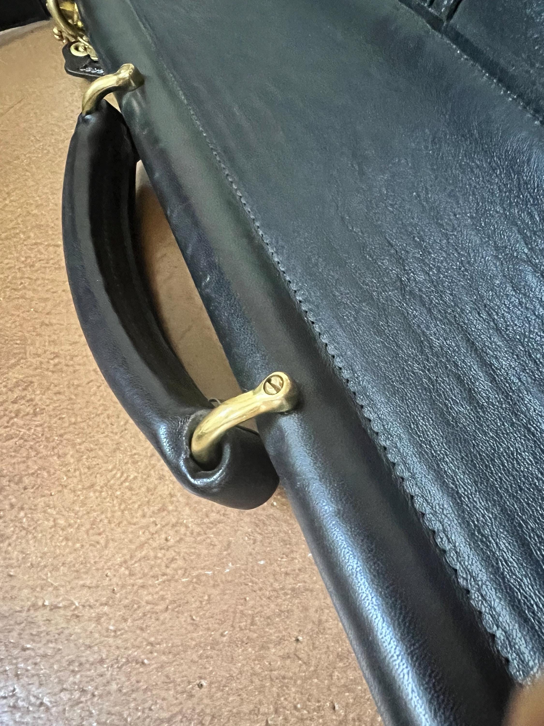 Vintage Coach 5279 Kensington Bag Briefcase Black Leather Lawyer