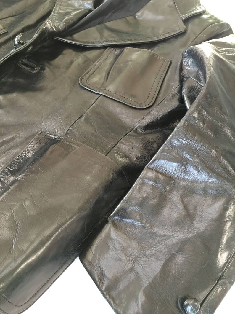 Leather Blazer 1960/'s GaNgStEr HiPPiE DiScO Bespoke MoD sPy coat caR coaT CaMpus jackeT bLazeR Luxe Leather suiT jackeT