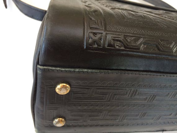 TooLed Leather MesseNgeR bag toTe 1970's HiPPiE s… - image 2