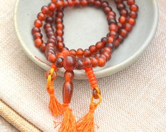 Large Dark Horn Feature Bead s Prayer Barrel Bead for Carving Crafts etc.
