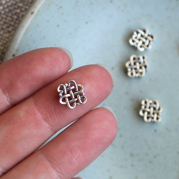 Endless Knot Teal & White