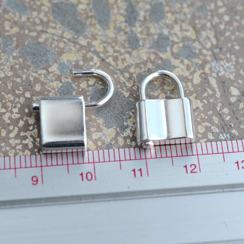 Sterling Silver Lock Necklace Padlock Necklace Layering Etsy Australia