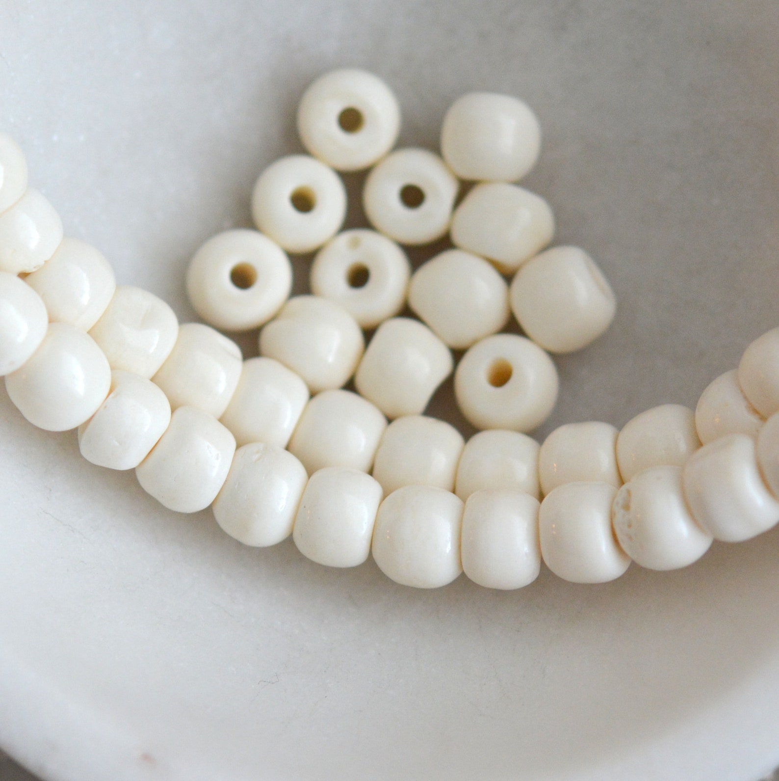 12mm Natural Bone Beads White Bone Beads Rondelle Tibetan Etsy