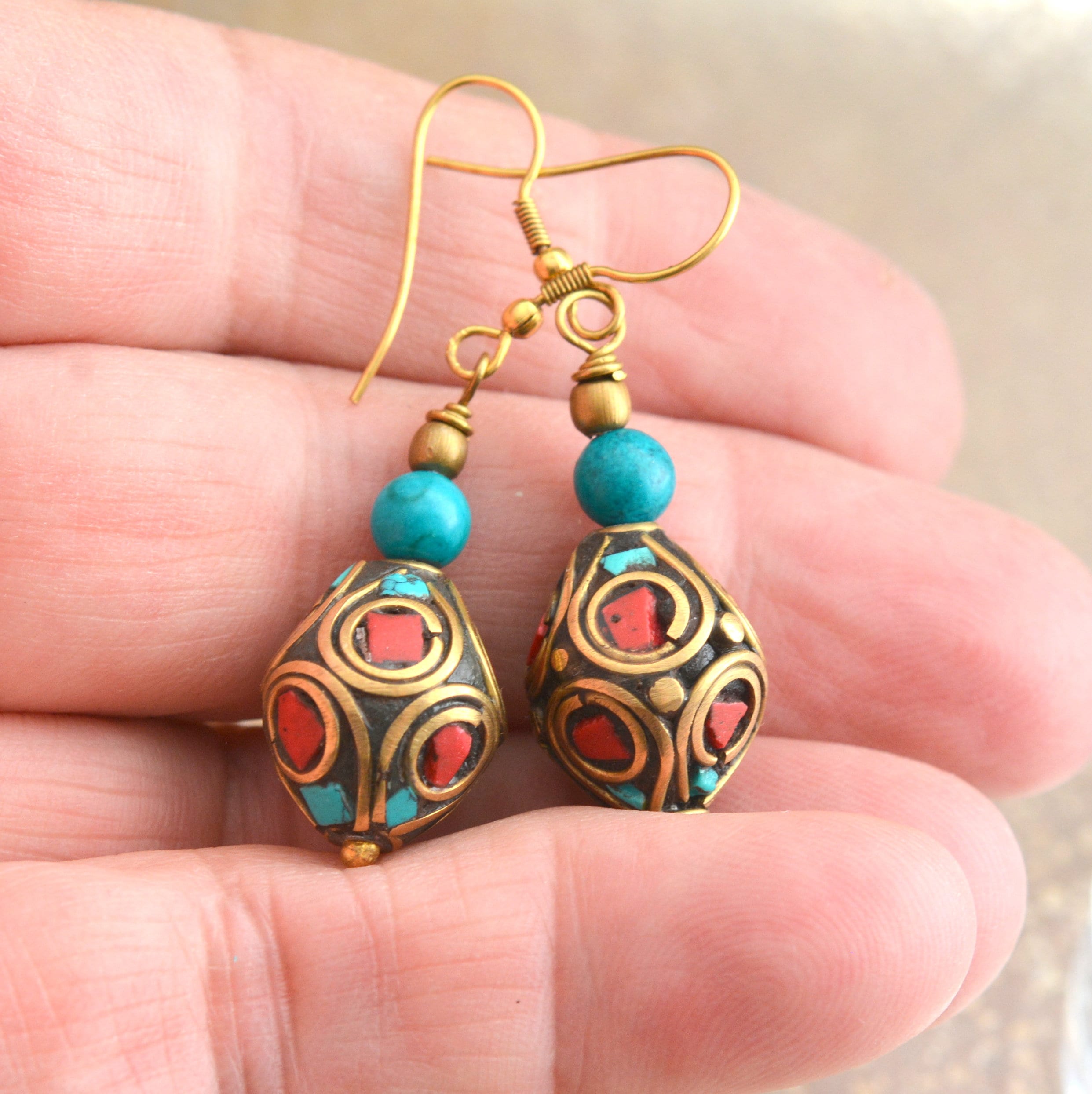 Tibetan earrings sale
