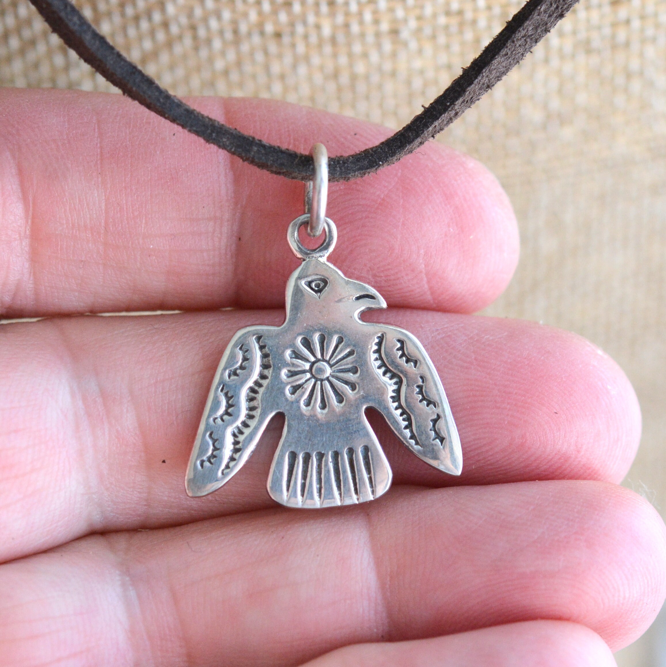 Thunderbird Necklace Sterling Silver Native American South - Etsy 日本