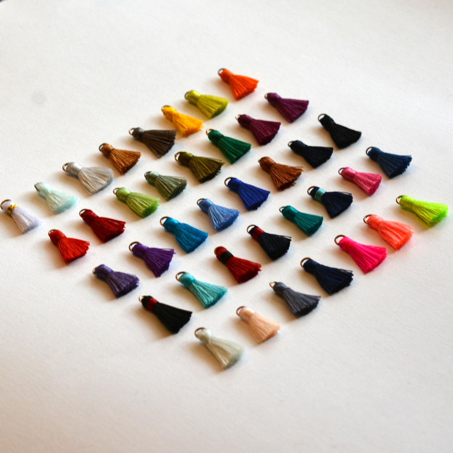 6 Tassels Mini Tassels Jewelry Tassels Small Tassels Etsy