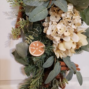 Fall Door Swag, Fall Wreath, Door Decor, Autumn Swag, Teardrop Swag