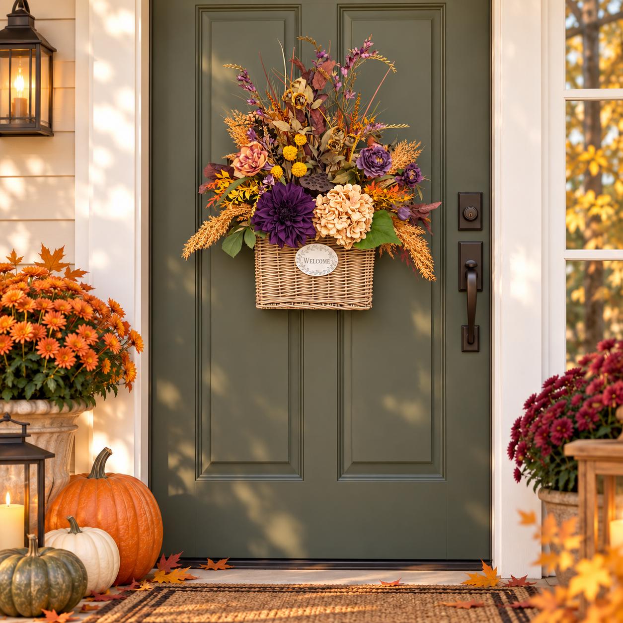Hydrangea Basket Door - Etsy