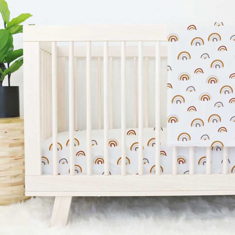 rainbow baby bedding set