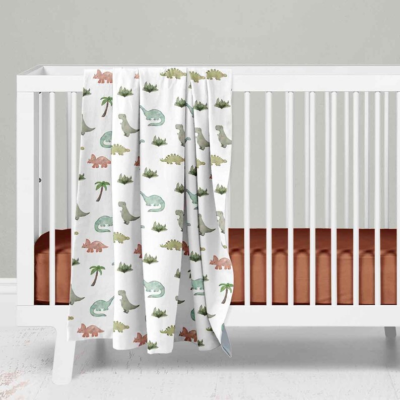 Dinosaur Crib Bedding Baby Boy Dino Friends Nursery Dawson S