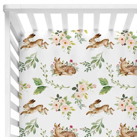 fawn crib sheet