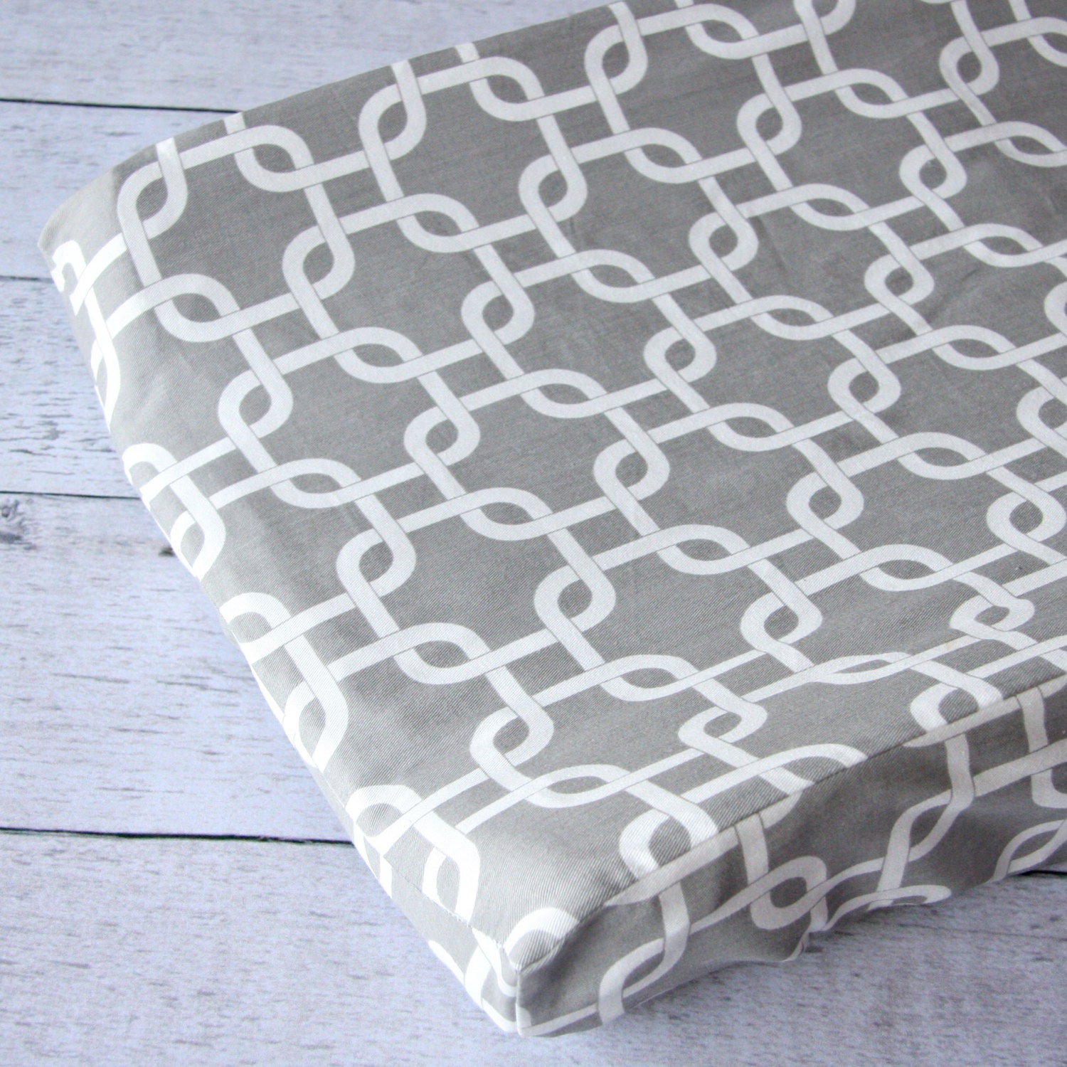 Gray Changing Pad Cover Bright Baby Gray 25 off SALE Etsy