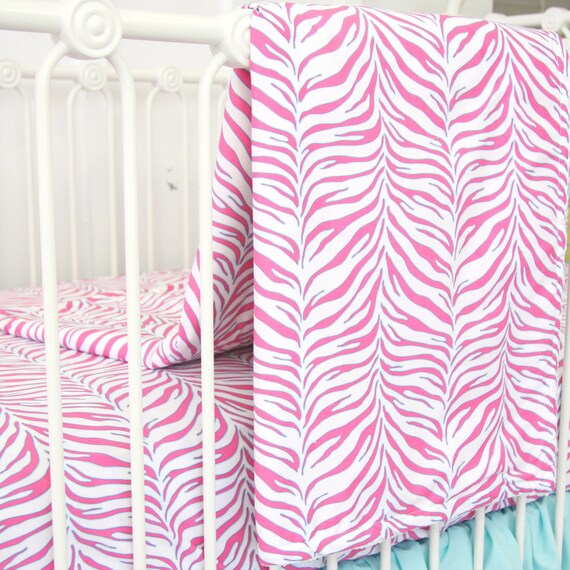 Couverture de bébé zèbre | Chambre de bébé rose & Turquoise ... Couverture de bébé zèbre | Chambre de bébé rose & Turquoise ...